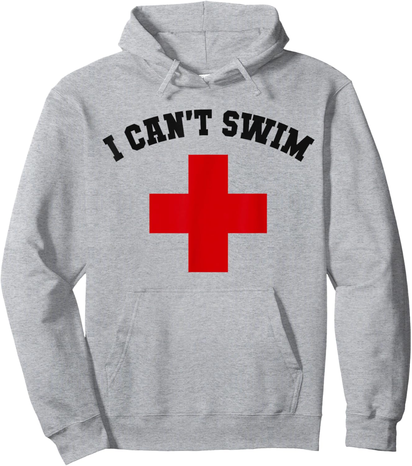Funny I CAN'T SWIM Sisters Cruise Lifeguards Swim Camp Hoodie - Hoodie | Ash