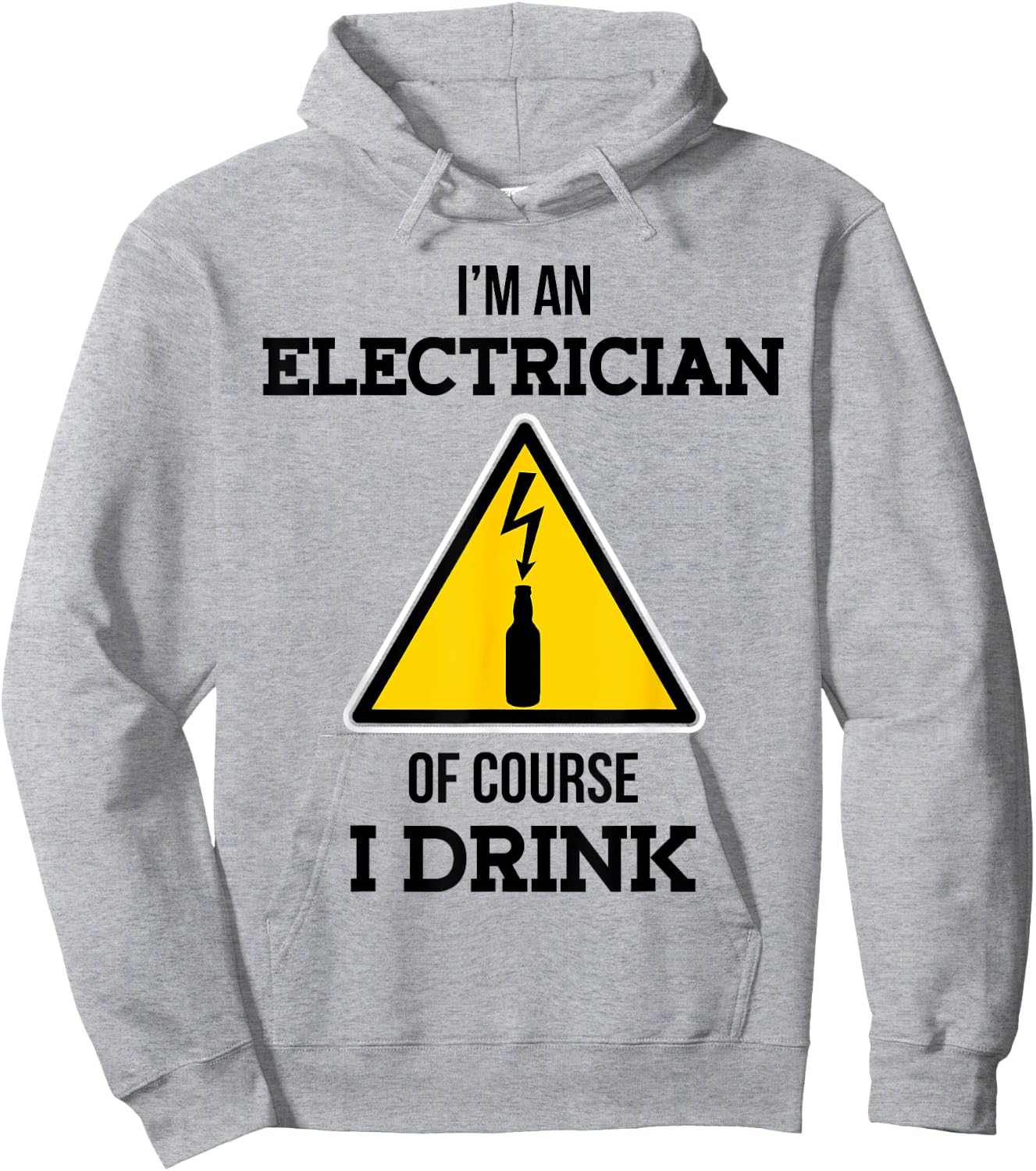 Funny Electrician Natural Drink I Electrical Union Hoodie - Hoodie | Ash