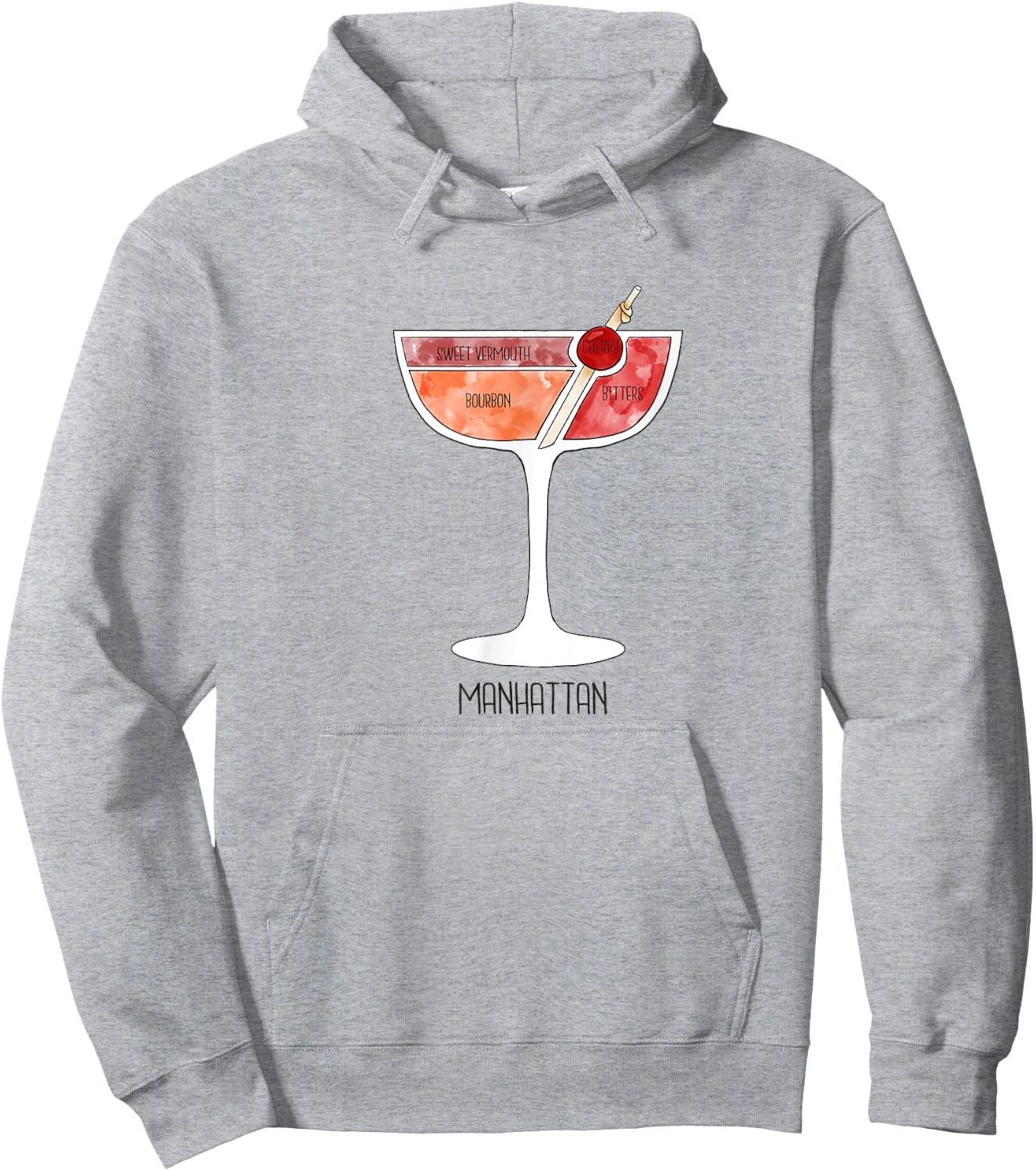 Manhattan Cocktail Party Summer Bartender Pool Shirt Hoodie - Hoodie | Ash