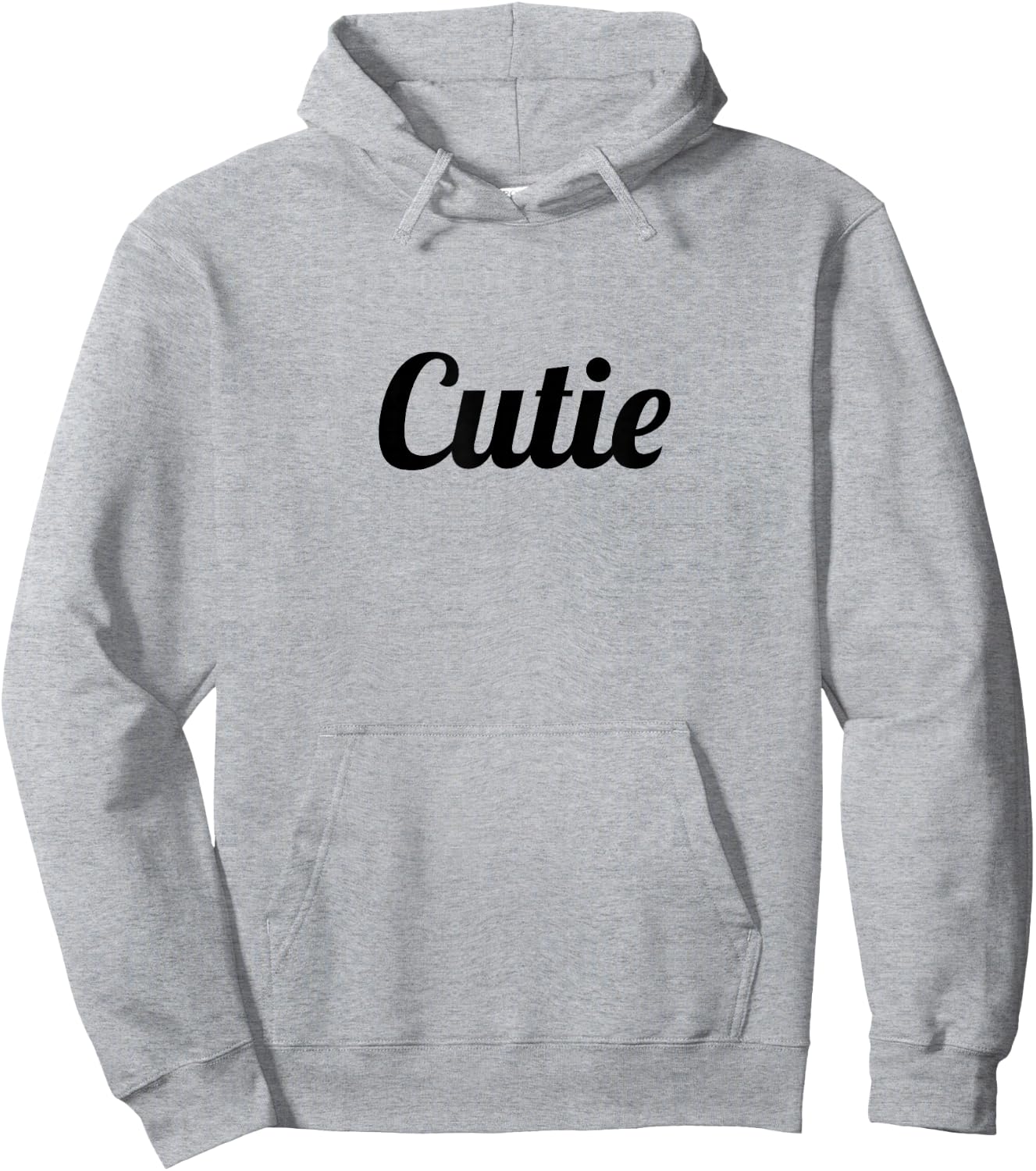 that says the Word - Cutie - on it | Gift - Cute Hoodie - Hoodie | Ash