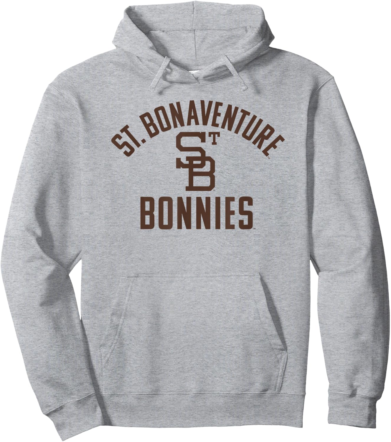 St. Bonaventure University Bonnies Large One Color Hoodie - Hoodie | Ash