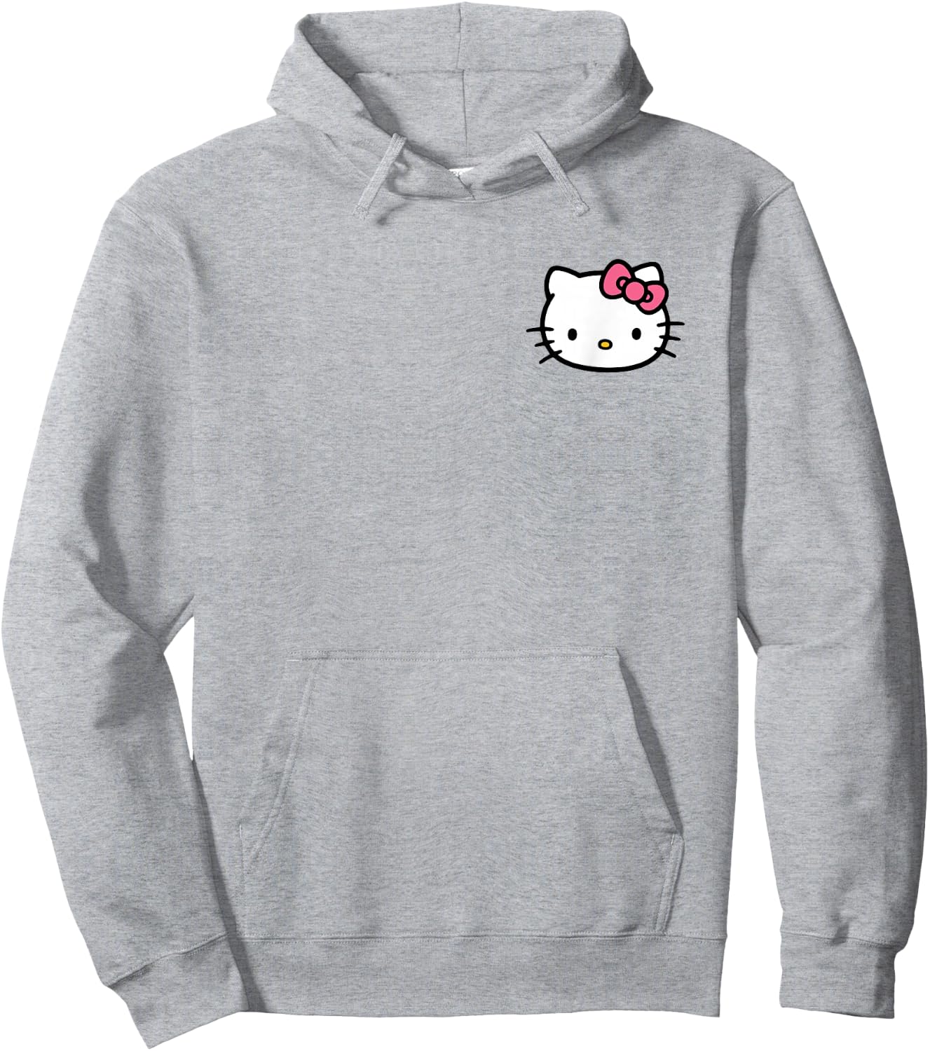 Hello Kitty Front and Back Logo Shirt Hoodie - Hoodie | Ash