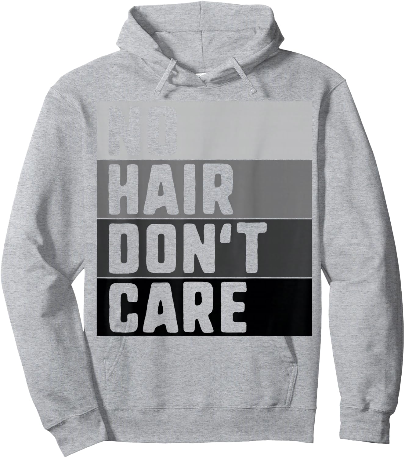 No Hair Don't Care Shirt Funny Balding Hoodie - Hoodie | Ash