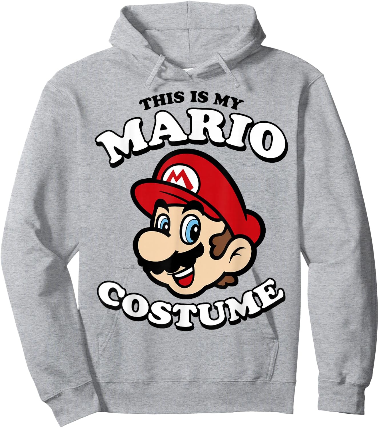 Nintendo Super Mario My Mario Costume Graphic Hoodie - Hoodie | Ash