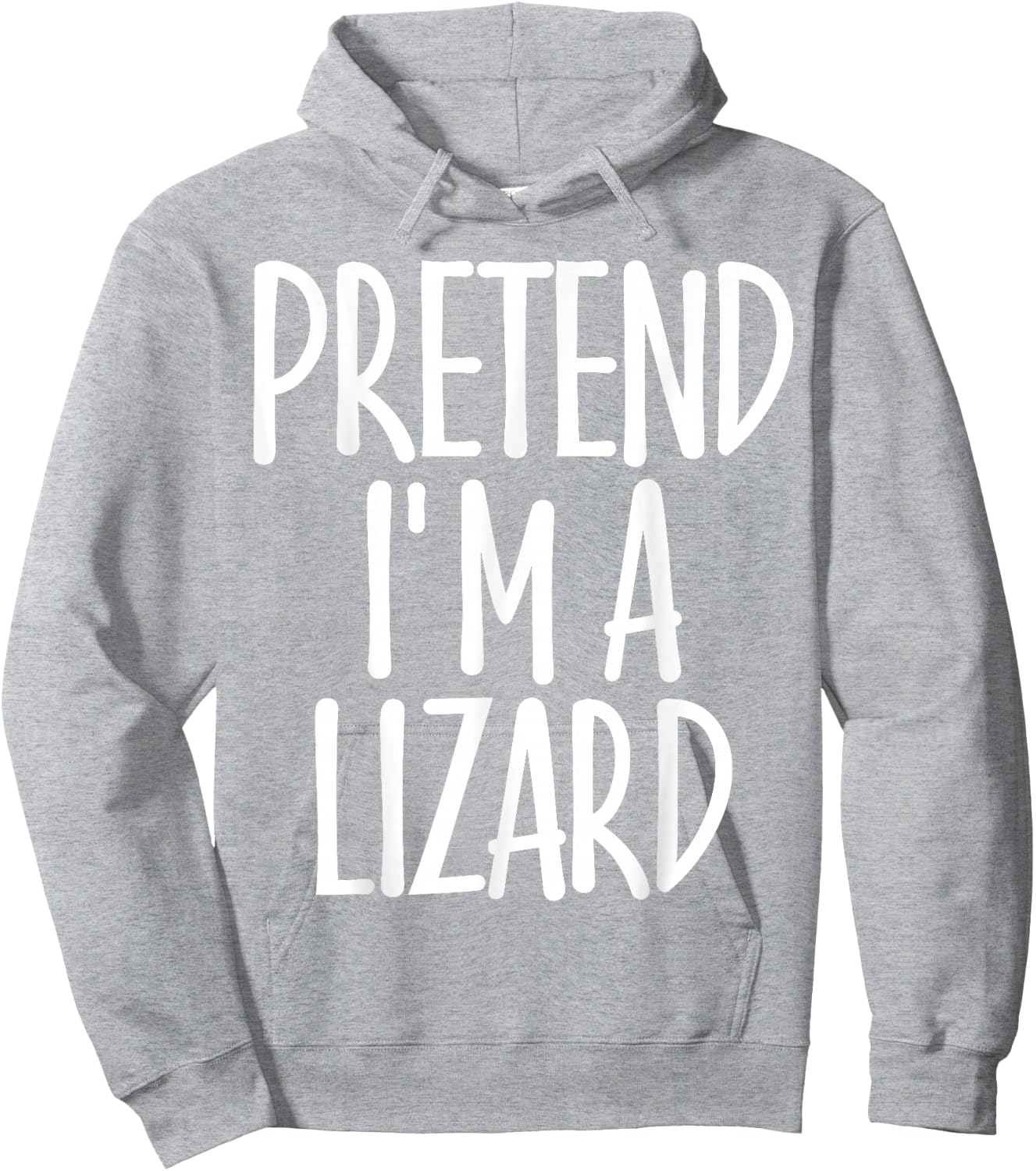 Fun Easy Pretend I'm Lizard Costume Gift Joke Halloween Hoodie - Hoodie | Ash