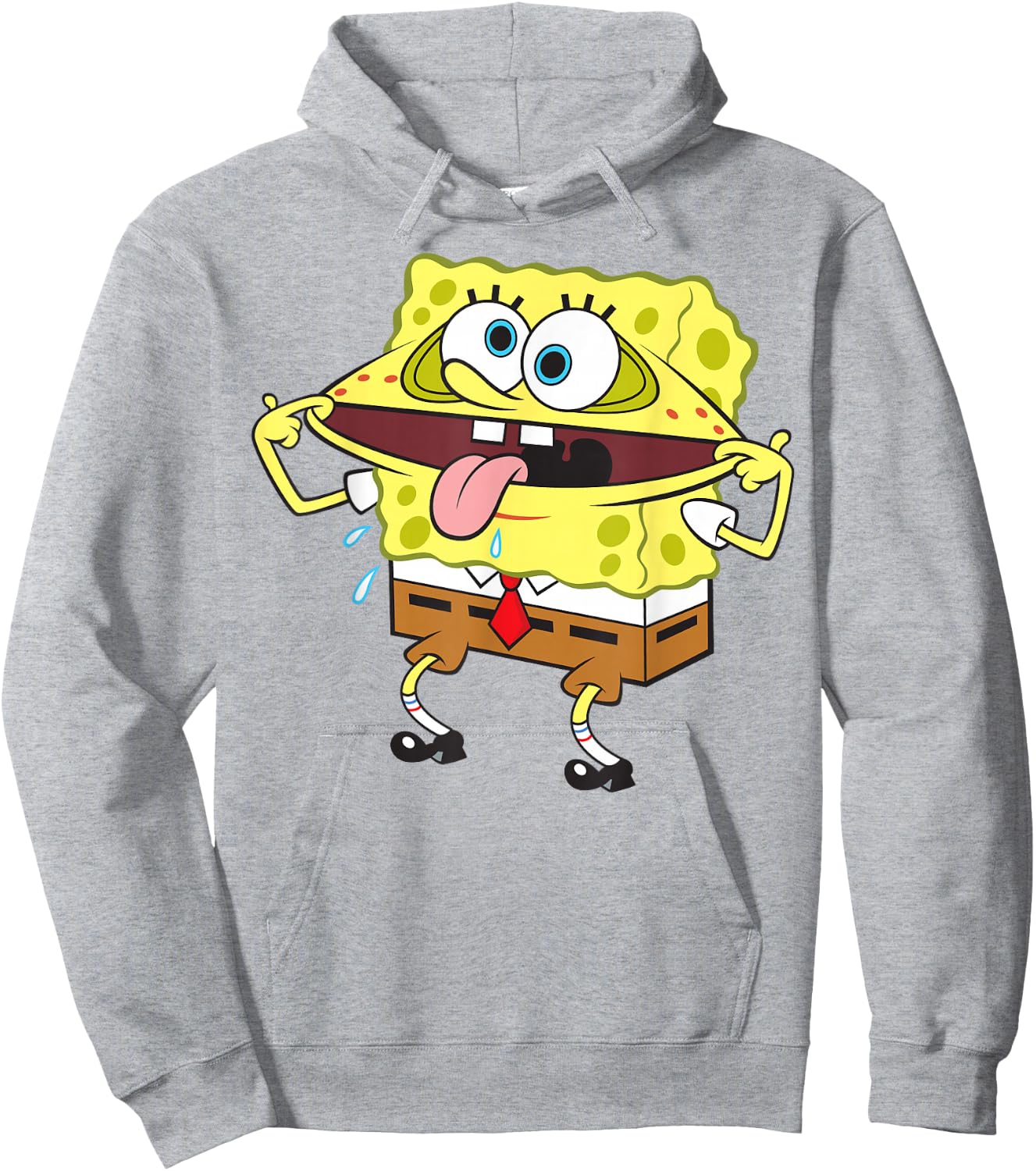 Spongebob SquarePants Goofy Face Funny Hoodie - Hoodie | Ash