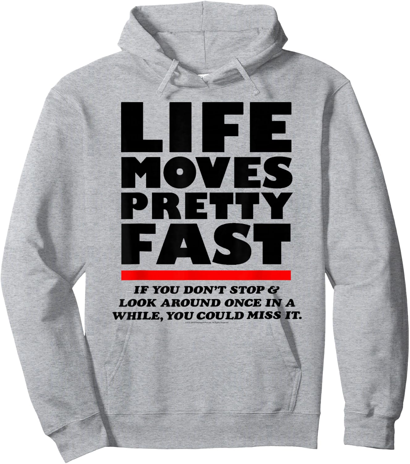 Ferris Bueller Life Moves Pretty Fast Movie Quote Hoodie - Hoodie | Ash