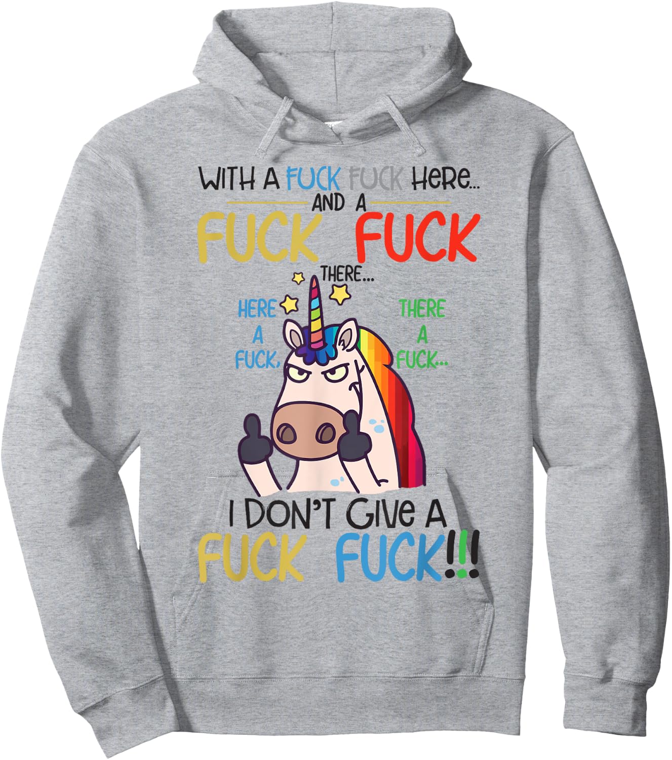 Funny Sarcasm Unicorn Shirt - Women's Adult Men's - White - Small - Short Sleeve - Cotton 65% Polyester 35% - Modern Classic - Everyday - Birthday - Lace Embellishment Hoodie - Hoodie | Ash
