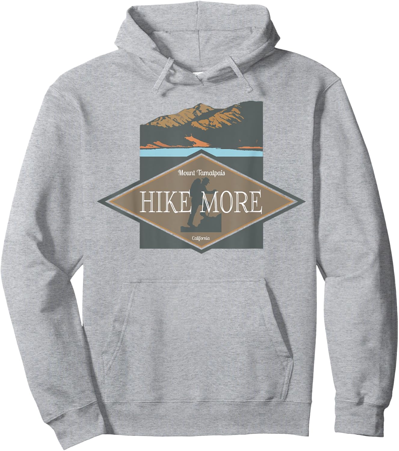 Hike More Mt. Tamalpais Hoodie - Hoodie | Ash
