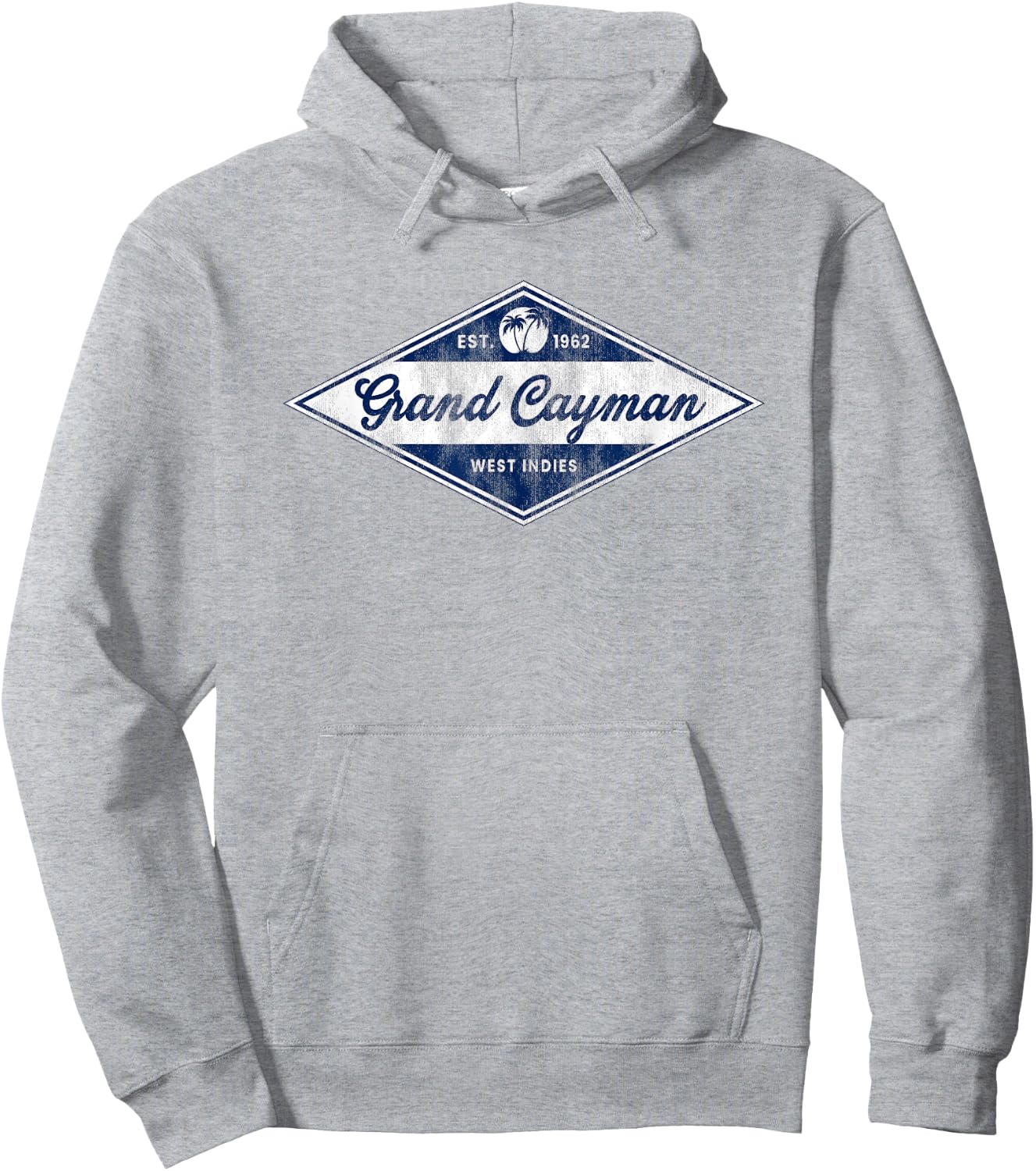 Retro Grand Cayman Islands Vintage Beach Vacation Souvenir Hoodie - Hoodie | Ash