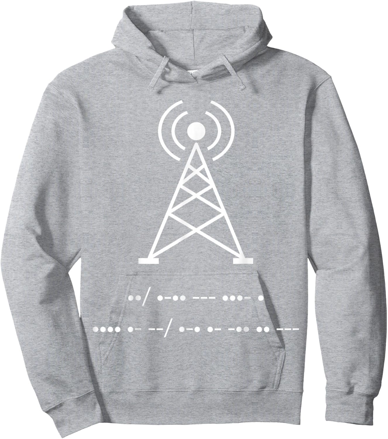 Funny Amateur Ham Radio Morse Code Shirt Gift Hoodie - Hoodie | Ash