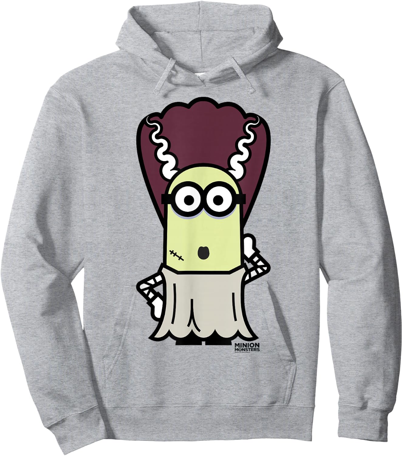 Despicable Me Monster Halloween Bride Graphic Hoodie - Hoodie | Ash