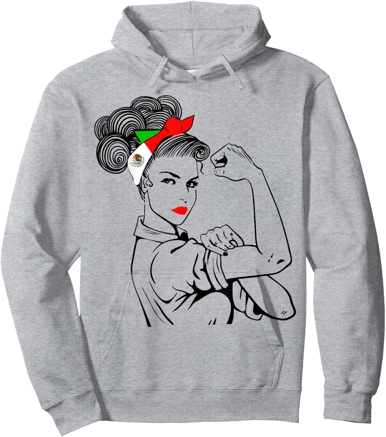 Mexican Girl Unbreakable Heritage Mexico Flag Gift Hoodie - Hoodie | Ash