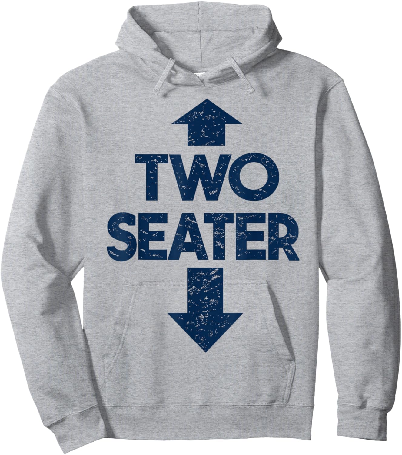 Two Seater Boys Funny Hoodie - Hoodie | Ash