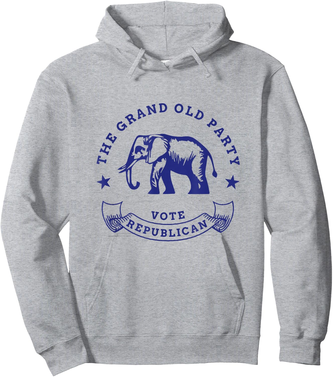 GOP Vote Republican Party Elephant Vintage Political Hoodie - Hoodie | Ash