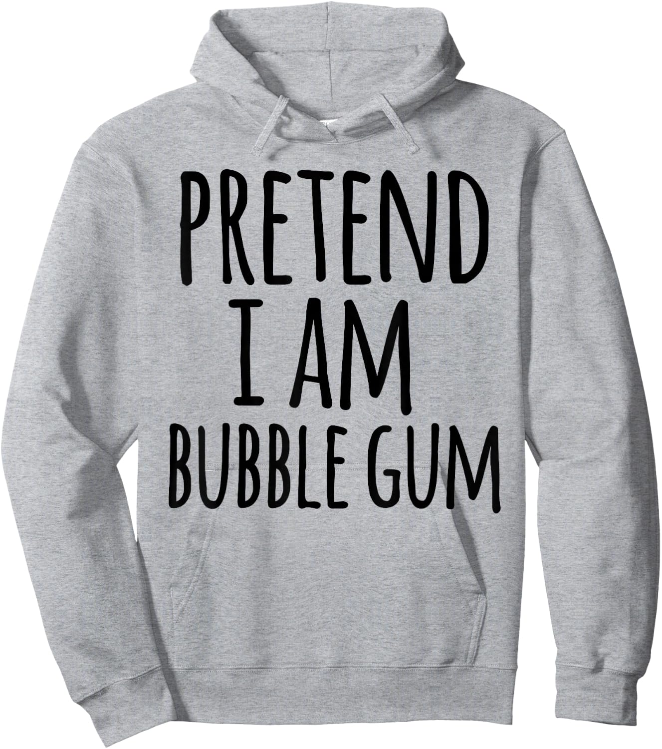 Funny Easy Lazy Halloween PRETEND I AM BUBBLE GUM COSTUME Hoodie - Hoodie | Ash