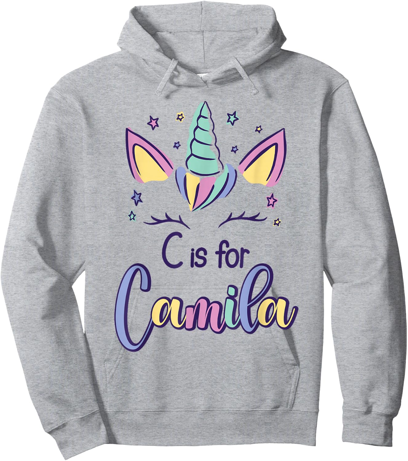 First Name Camila Personalized C Is For Camila Hoodie - Hoodie | Ash