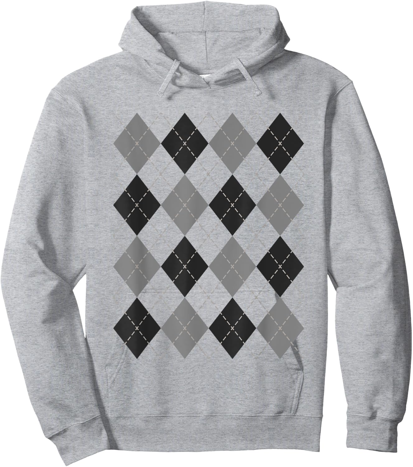 Argyle Shirt 1950s Rockabilly Sock Hop Clothing Women Men Hoodie - Hoodie | Ash