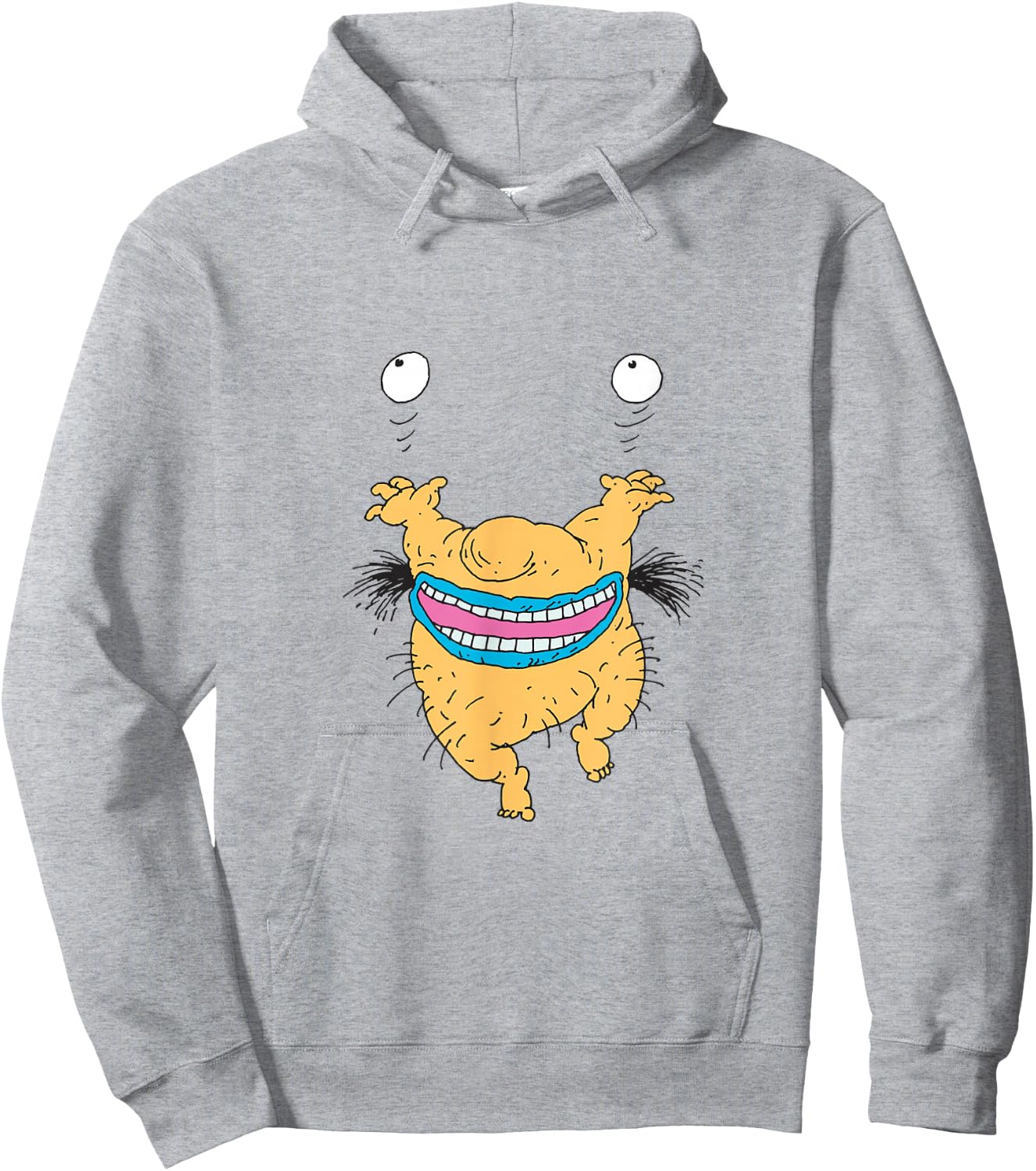 Nickelodeon Krumm The Aaahh!!! Real Monsters T- Shirts Hoodie - Hoodie | Ash