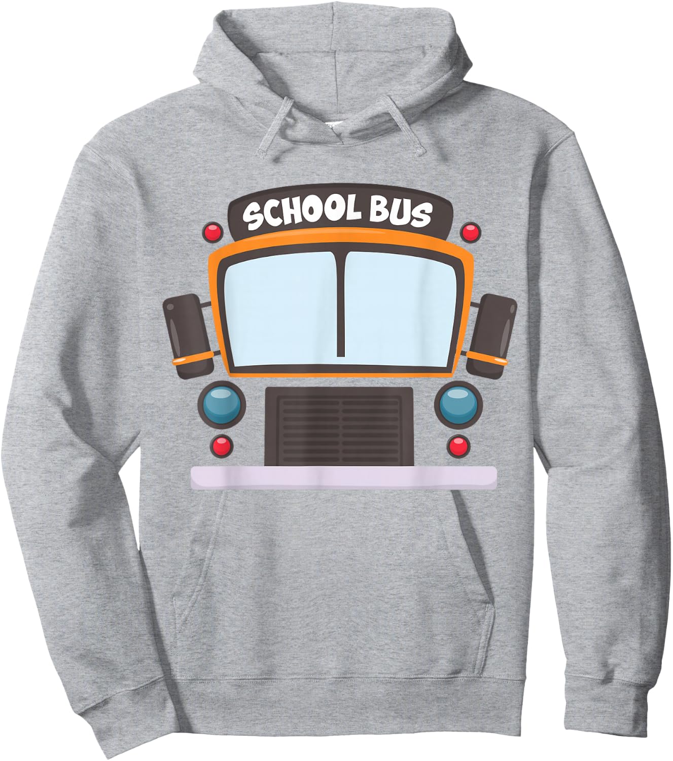 School Bus Costume Shirt Boys Girls Halloween Bus Driver Men Hoodie - Hoodie | Ash
