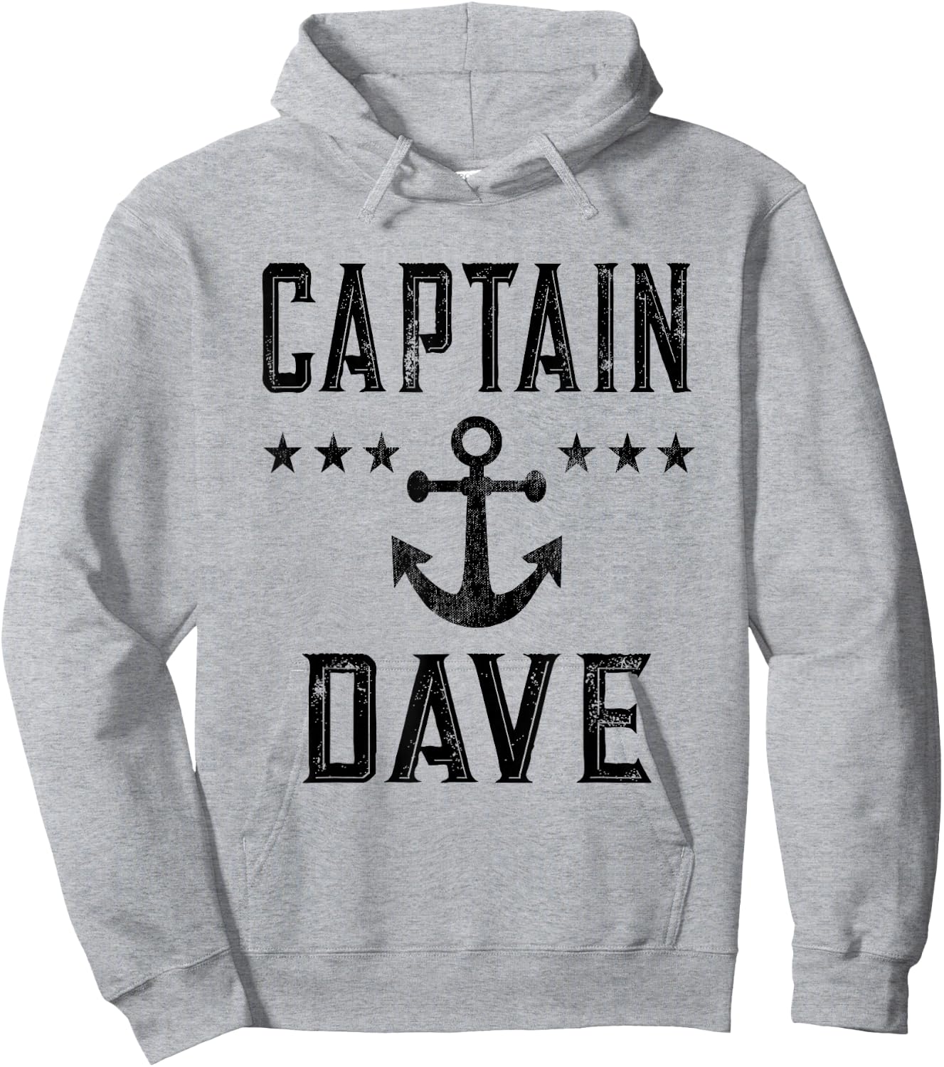 Vintage Captain Dave Item - Lake Boating or Boat Owner Hoodie - Hoodie | Ash