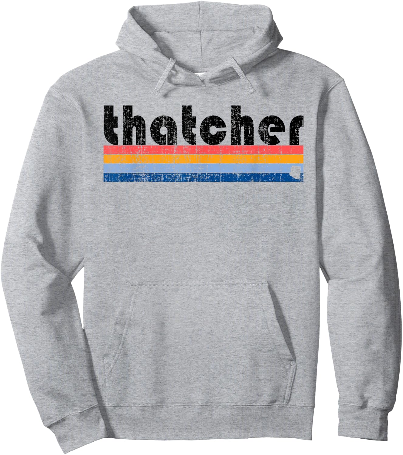 Vintage 80s Style Thatcher AZ Hoodie - Hoodie | Ash