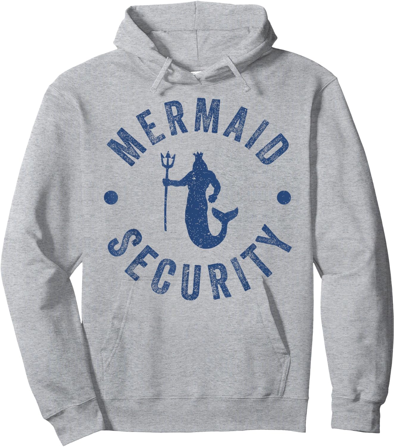 Funny Costume Men Boys Mermaid Security Hoodie - Hoodie | Ash