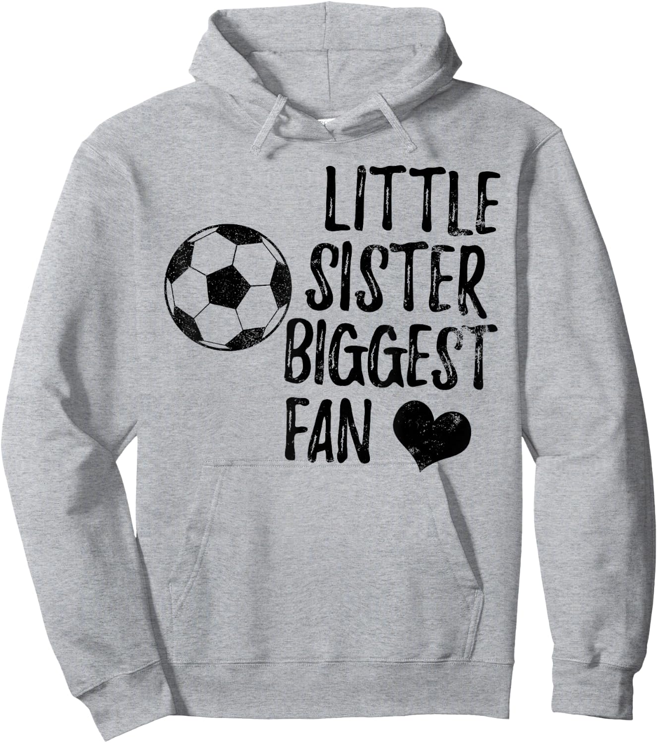 Soccer Sister Shirt Team Football Vintage Girls Boys Hoodie - Hoodie | Ash