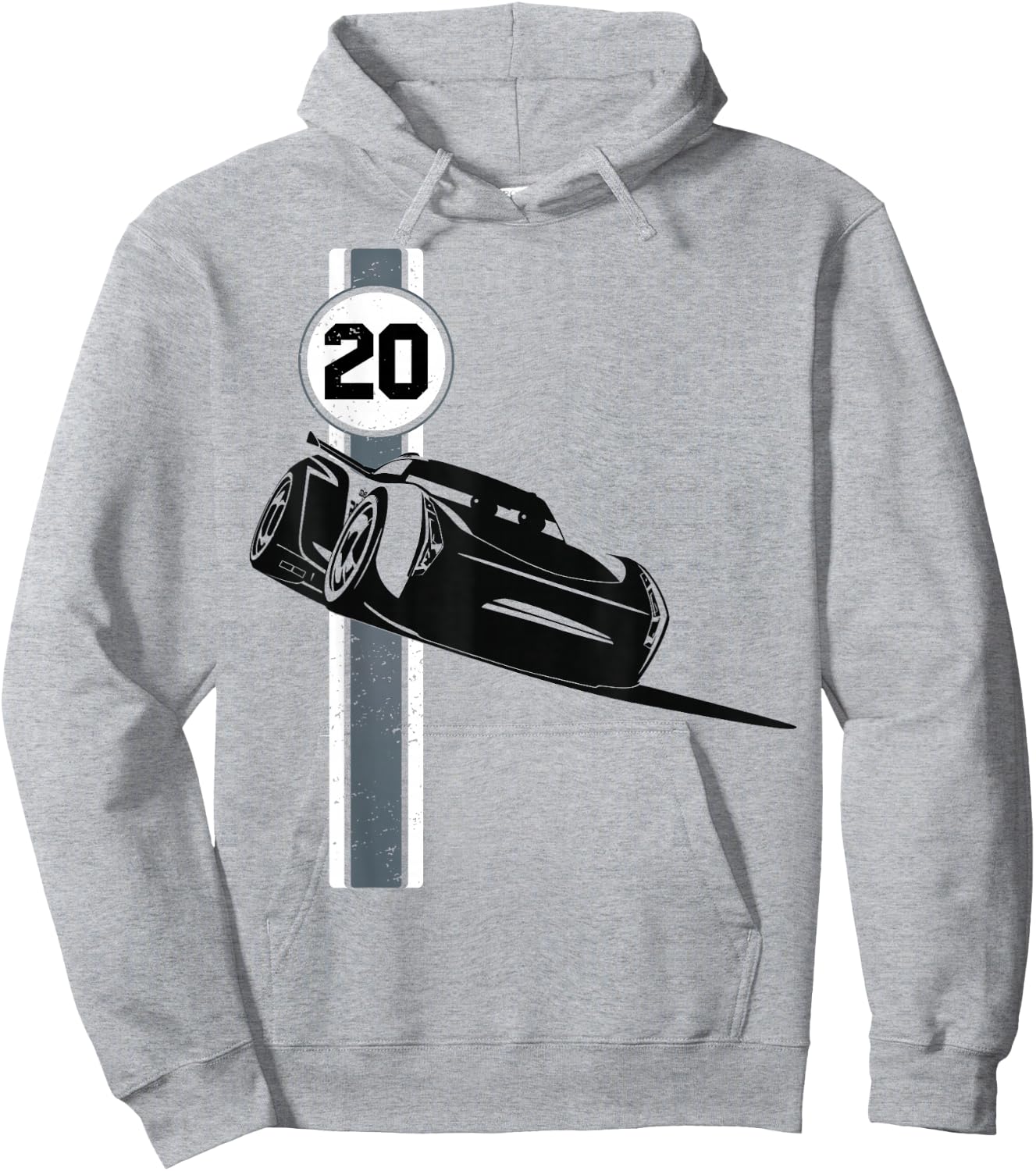 Disney Pixar Cars 3 Jackson Storm Vintage Retro Drift Logo Hoodie - Hoodie | Ash