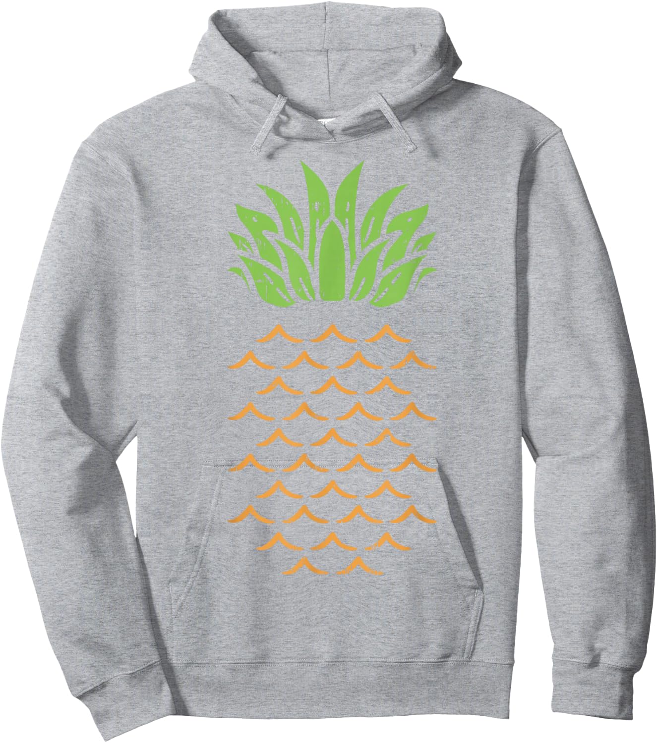 Pineapple Funny Fruit Food Lazy DIY Easy Halloween Costume Hoodie - Hoodie | Ash