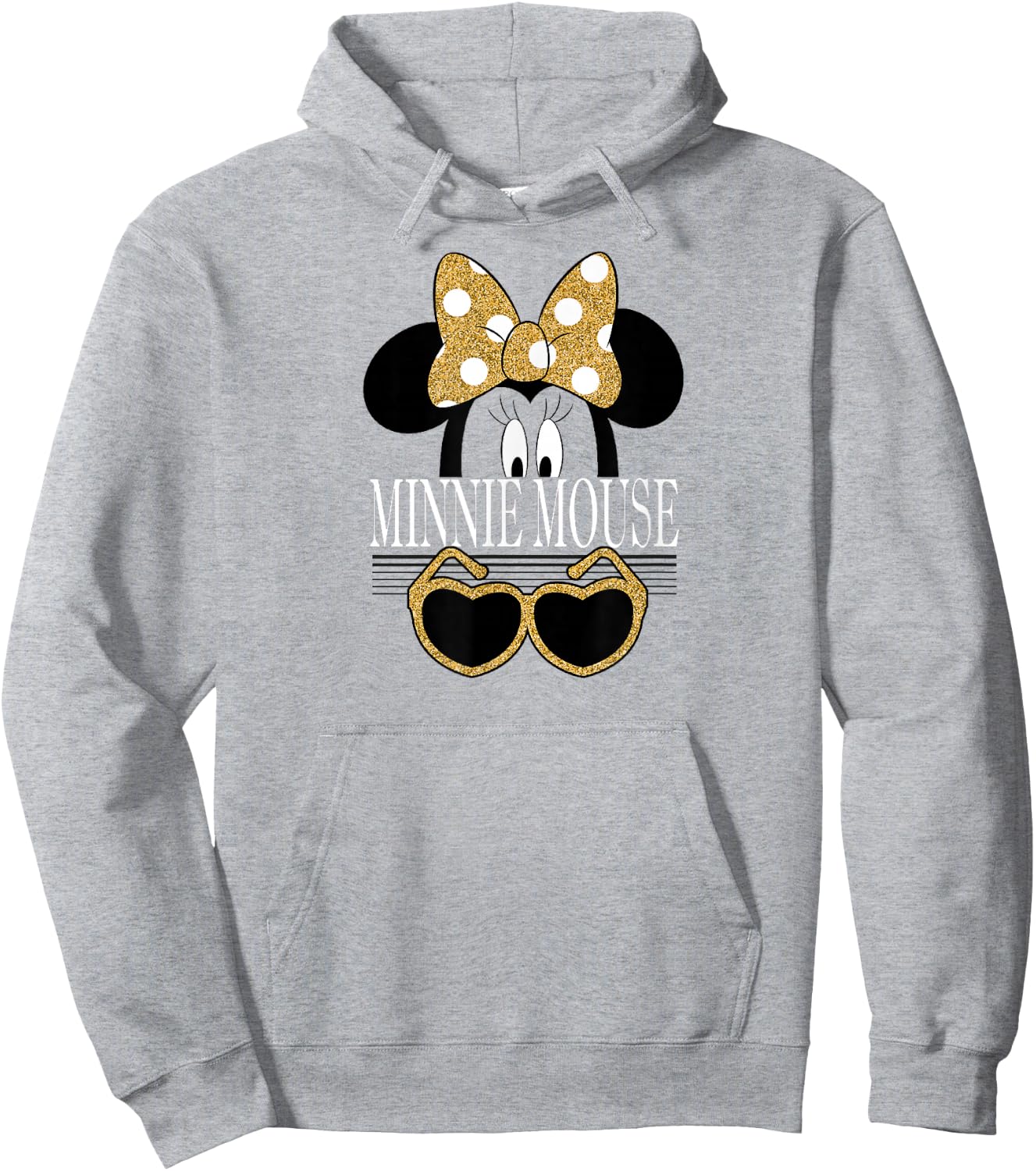 Disney - Minnie Mouse Gold Bows Hoodie - Hoodie | Ash