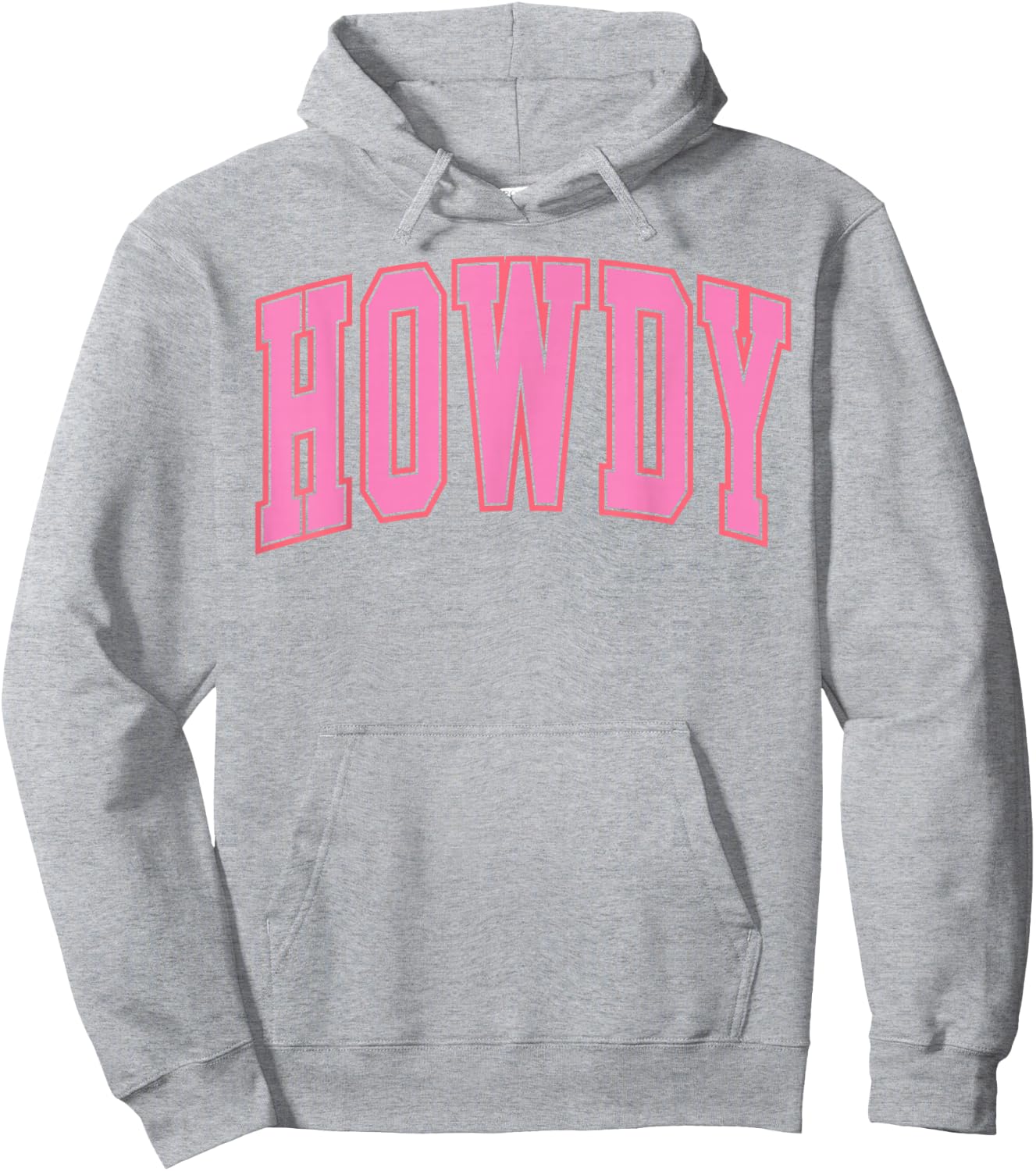 Preppy Cowgirl Varsity Pink Howdy Western Women Girls Hoodie - Hoodie | Ash