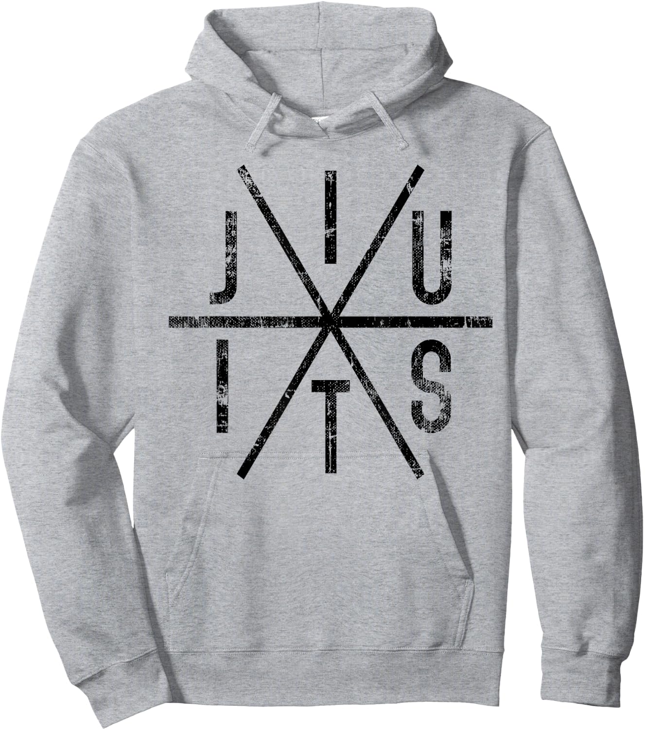 Brazilian Jiu Jitsu - BJJ Distressed - Black Ink Hoodie - Hoodie | Ash