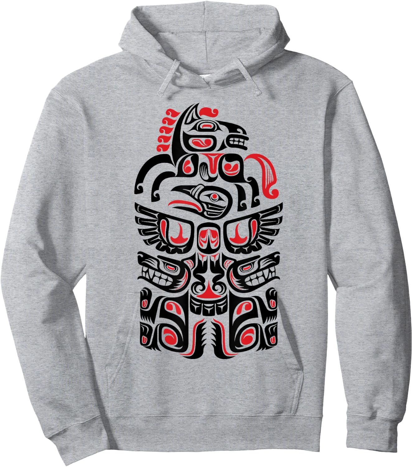 Native American Haida Art Lover Native Indian People Gift Hoodie - Hoodie | Ash
