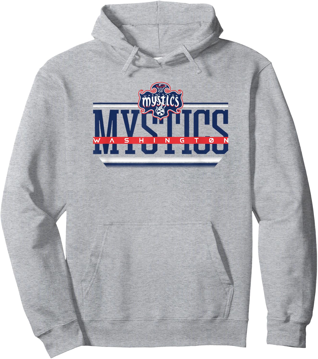 WNBA Washington Mystics Over The Top Hoodie - Hoodie | Ash
