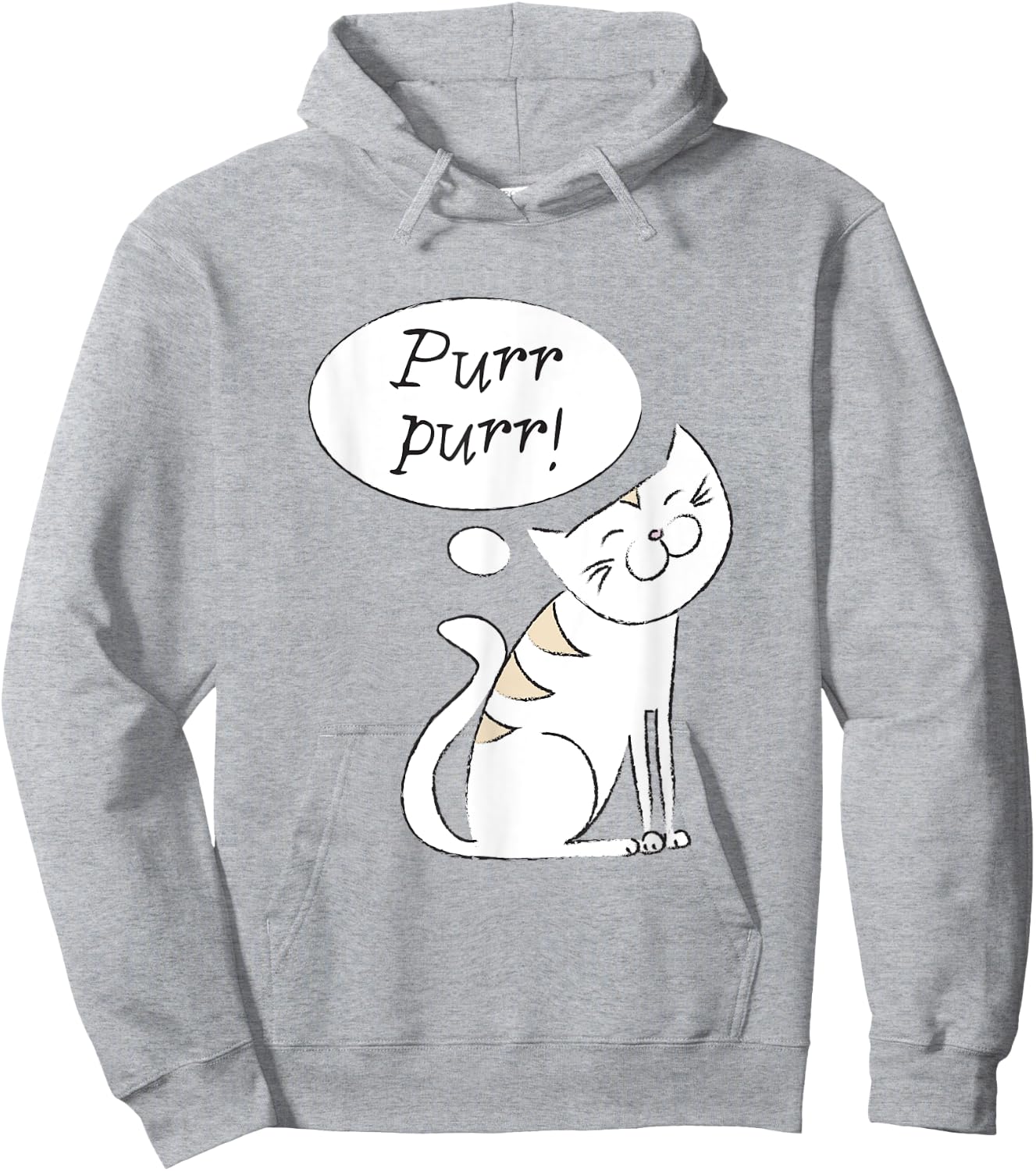 Purr! Cat Kids Hoodie - Hoodie | Ash
