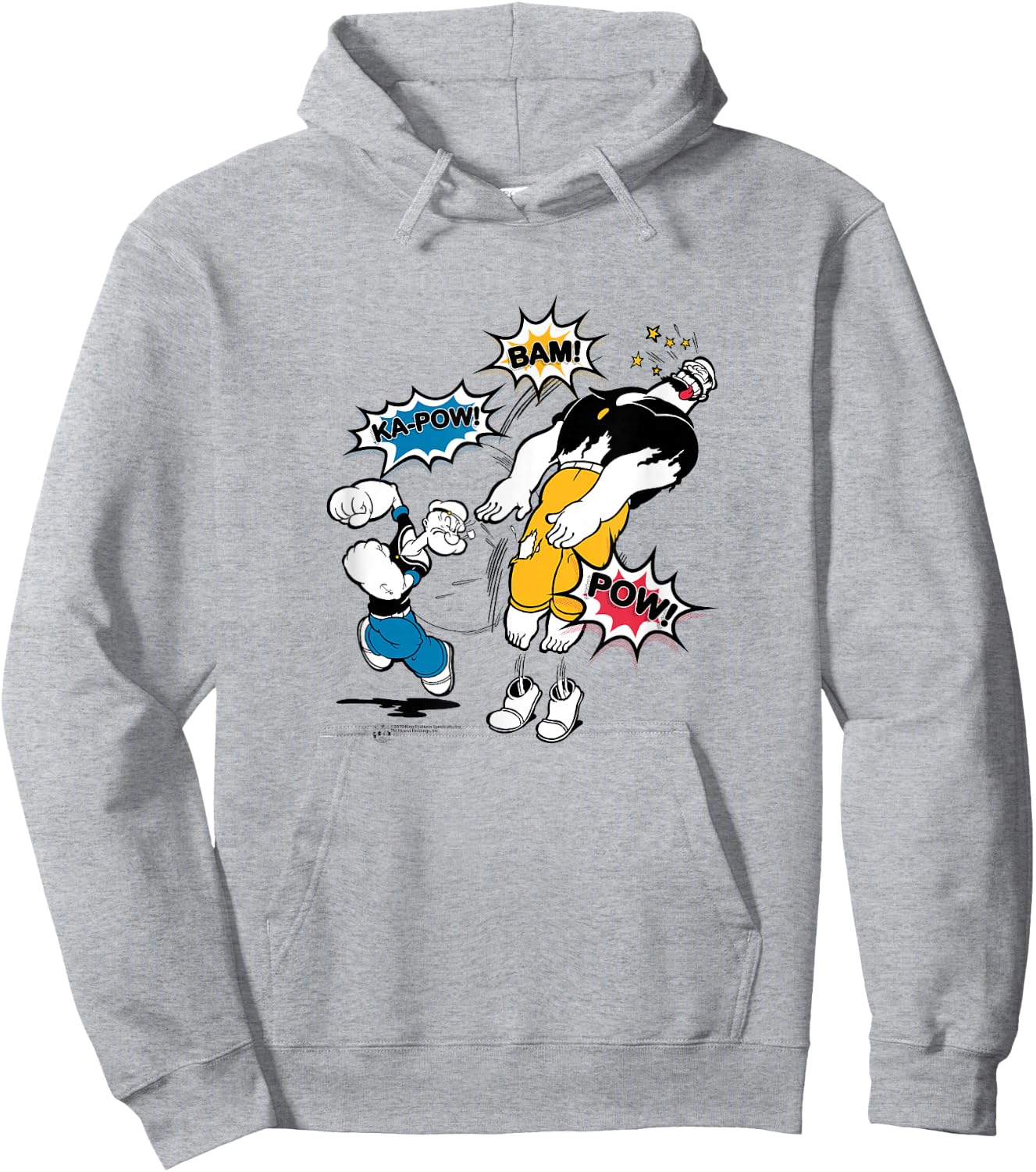 Popeye and Bluto #38971 Hoodie - Hoodie | Ash