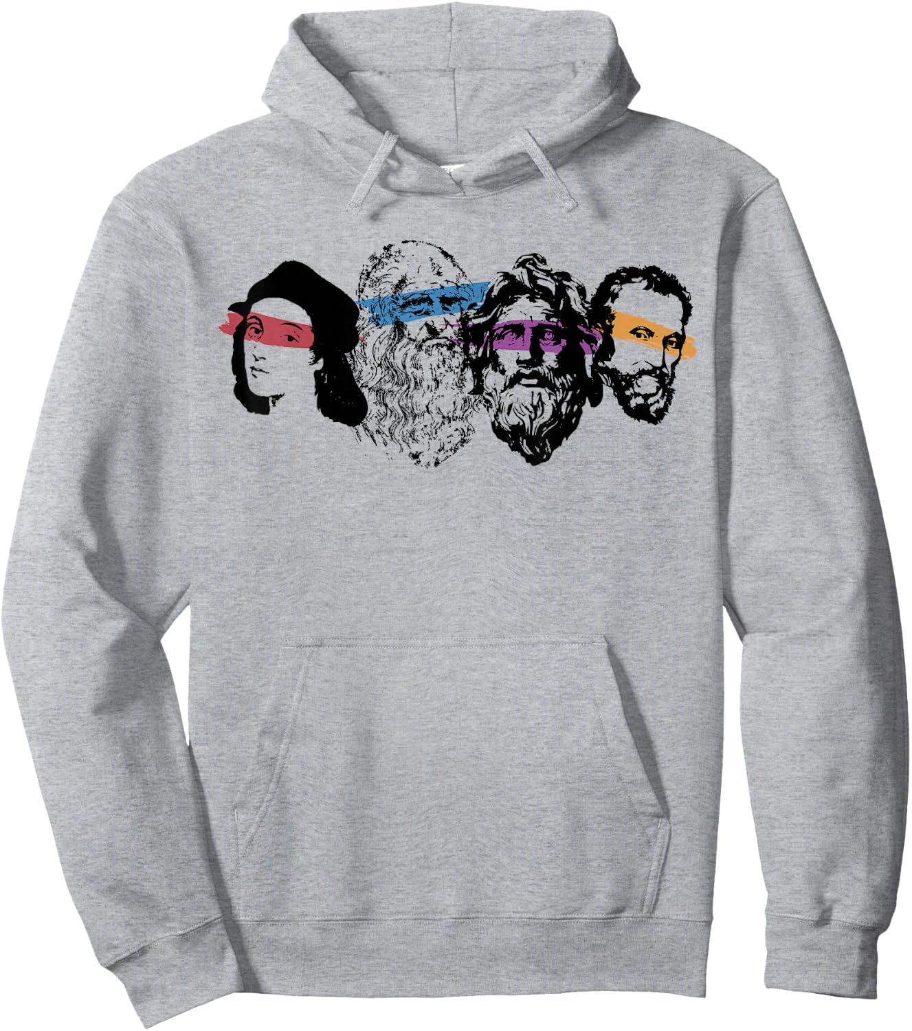 Renaissance Ninja Artist Drawing Hoodie - Hoodie | Ash