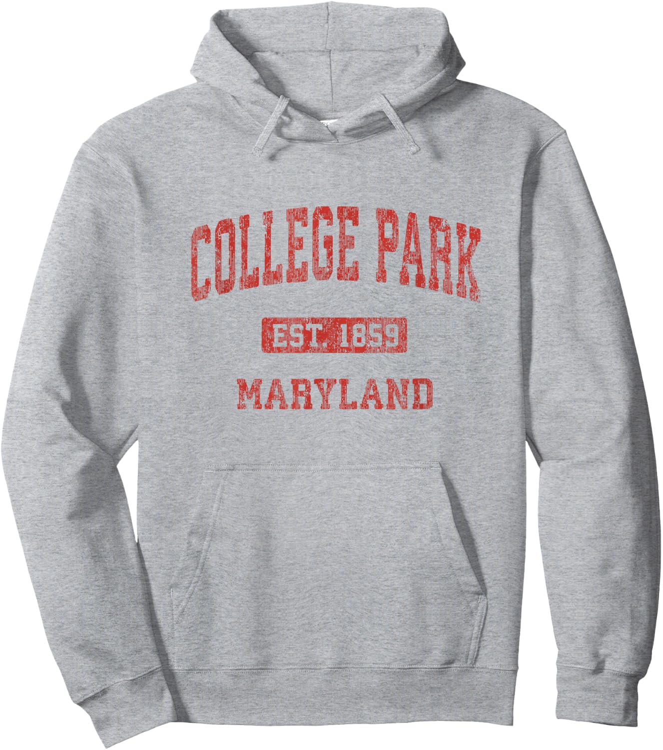College Park Maryland MD Vintage Athletic Sports Design Hoodie - Hoodie | Ash