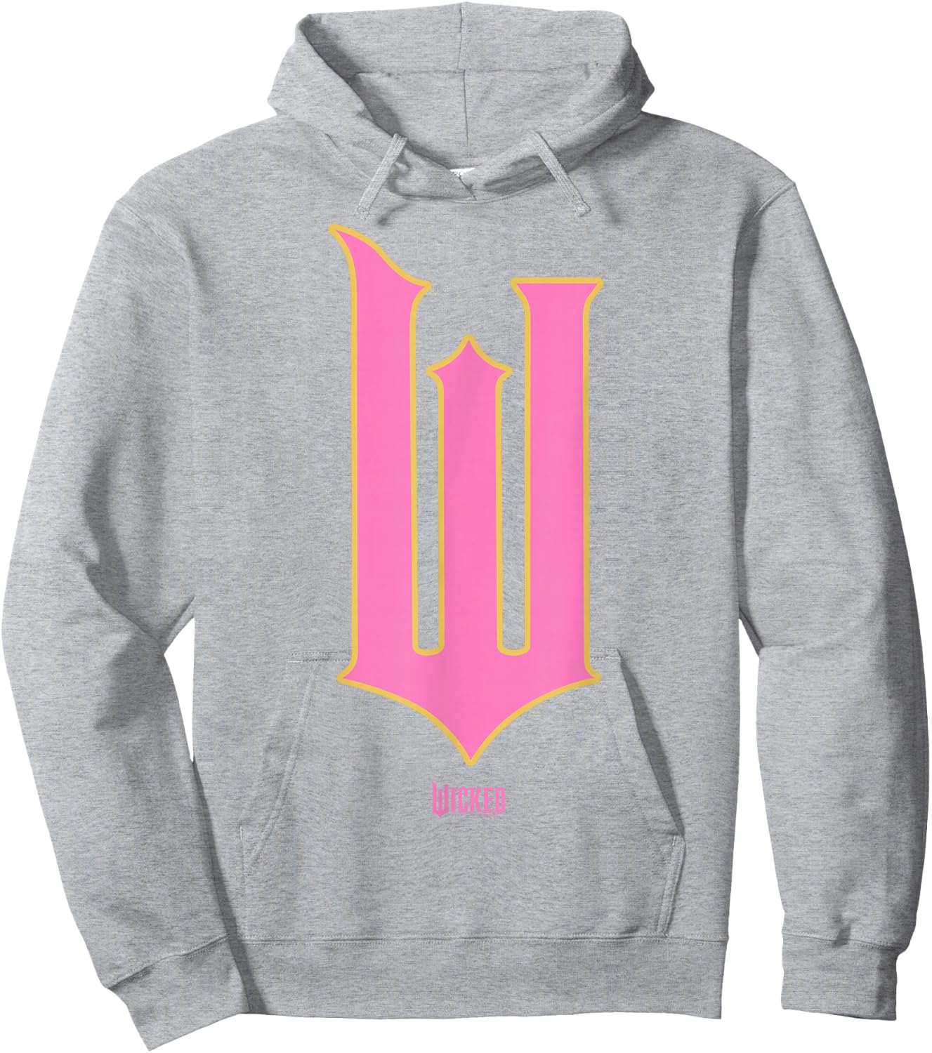 Wicked Movie W Logo Pink Goes Good with Green Hoodie - Hoodie | Ash