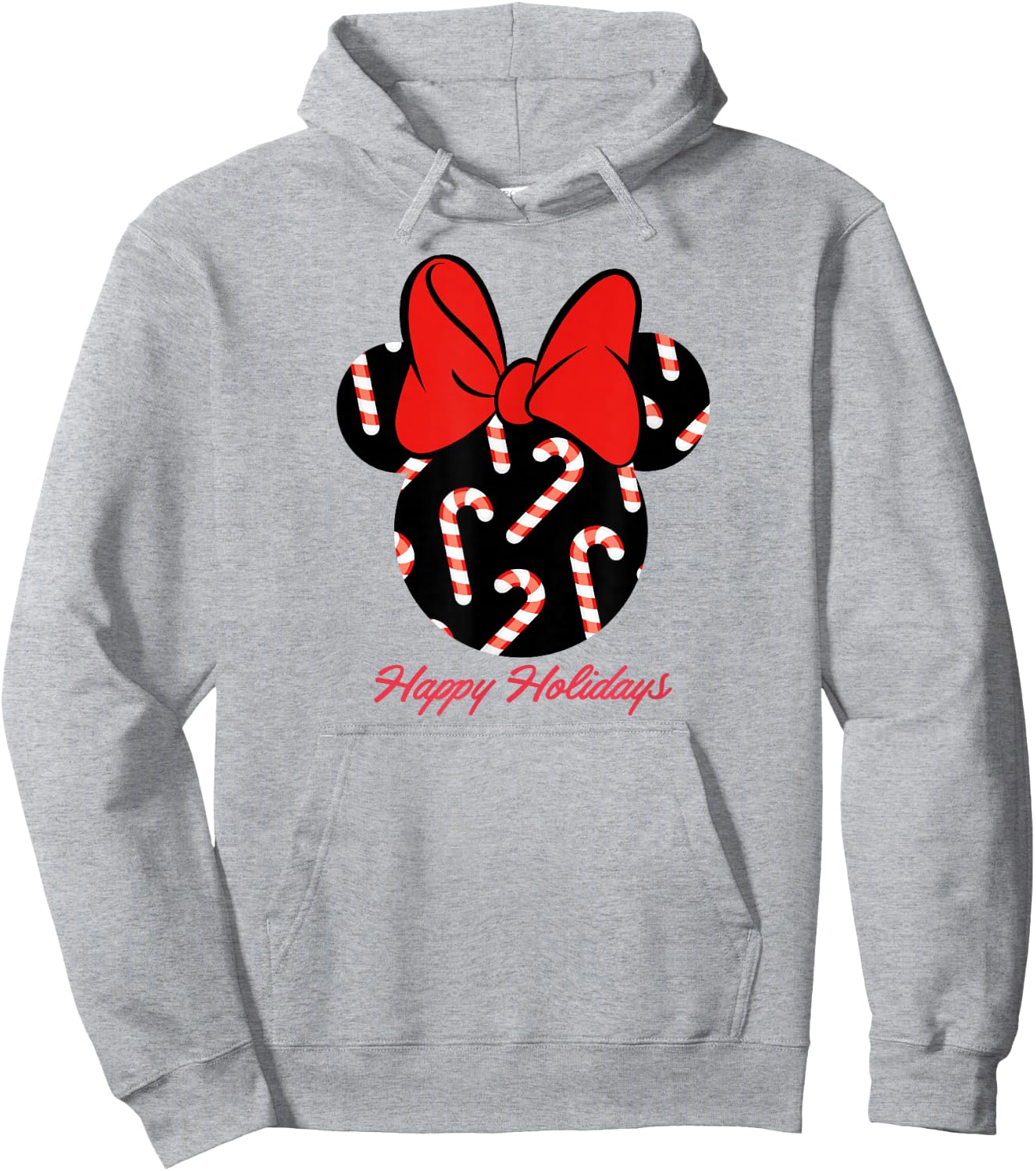 Disney Minnie Candy Canes Holiday Hoodie - Hoodie | Ash