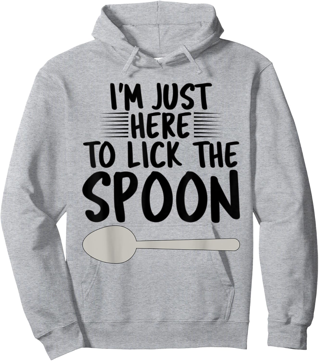 Baker Baking Gifts Women Funny Lick the spoon Hoodie - Hoodie | Ash