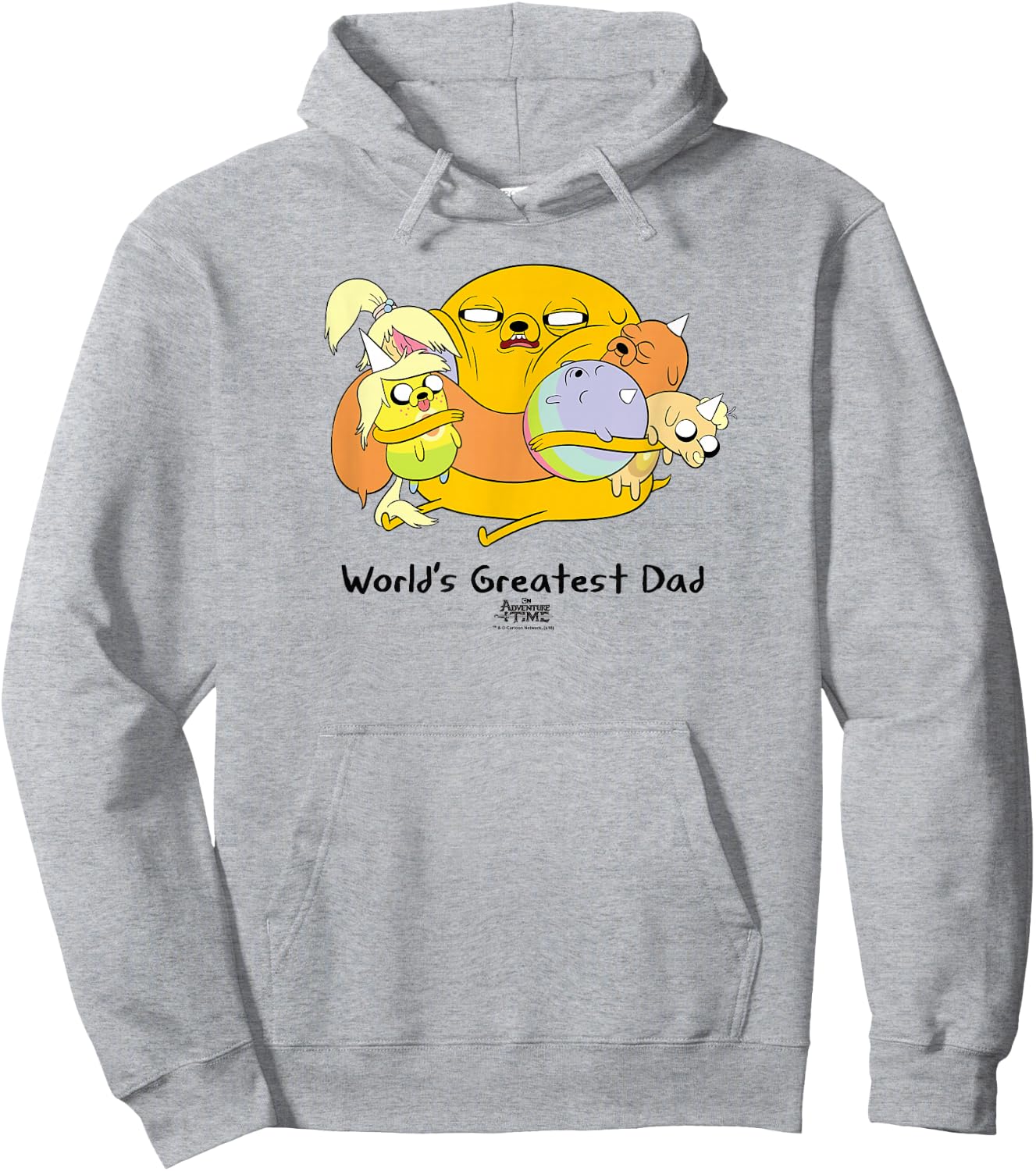 Adventure Time World's Greatest Dad Small Hoodie - Hoodie | Ash