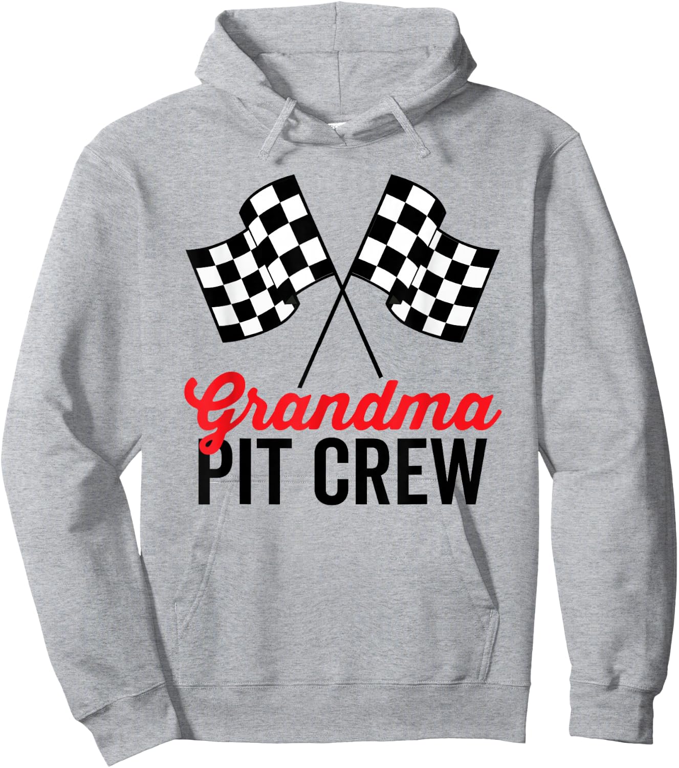 Grandma Pit Crew for Racing Party Costume Team Hoodie - Hoodie | Ash