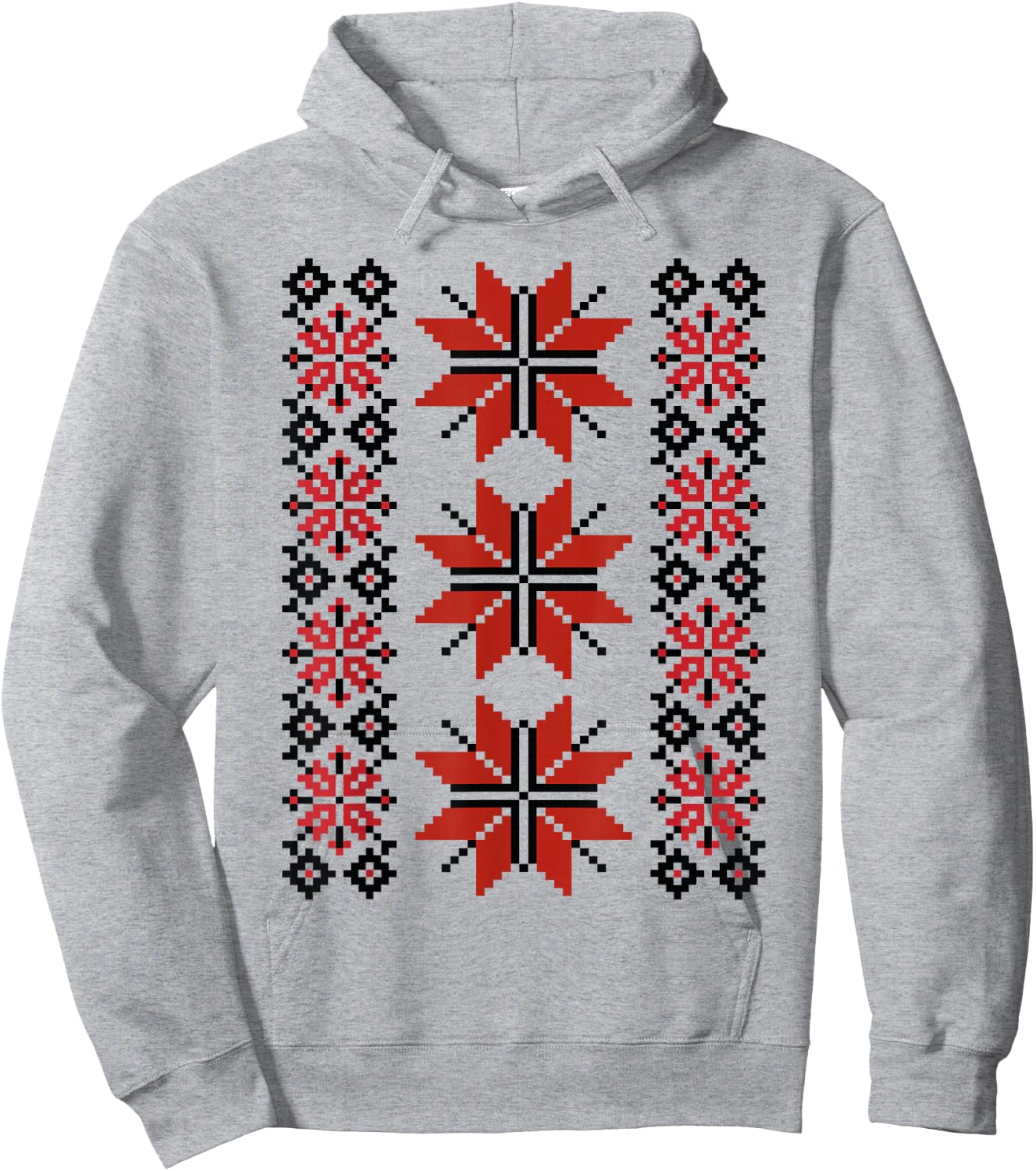 Noi Suntem Romani Traditional Romanian Folk Art Motifs Hoodie - Hoodie | Ash