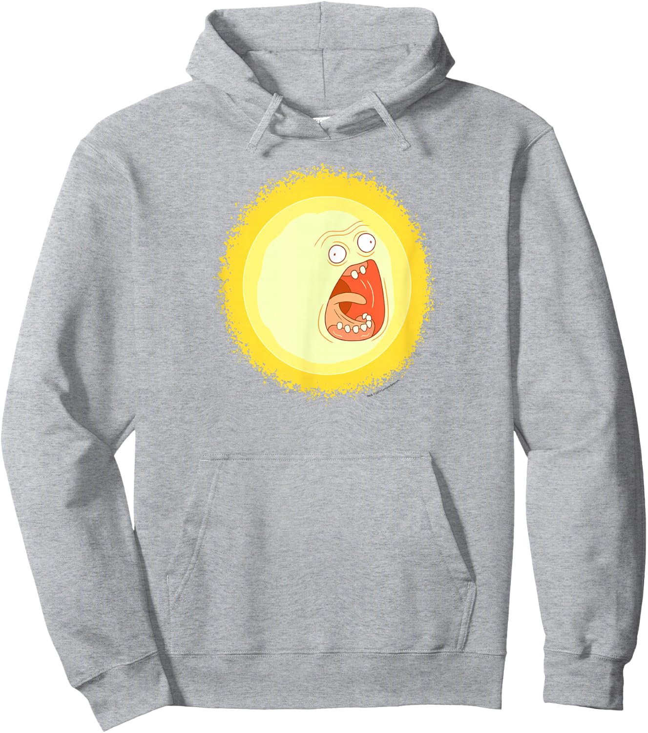 Rick and Morty Screaming Sun Hoodie - Hoodie | Ash
