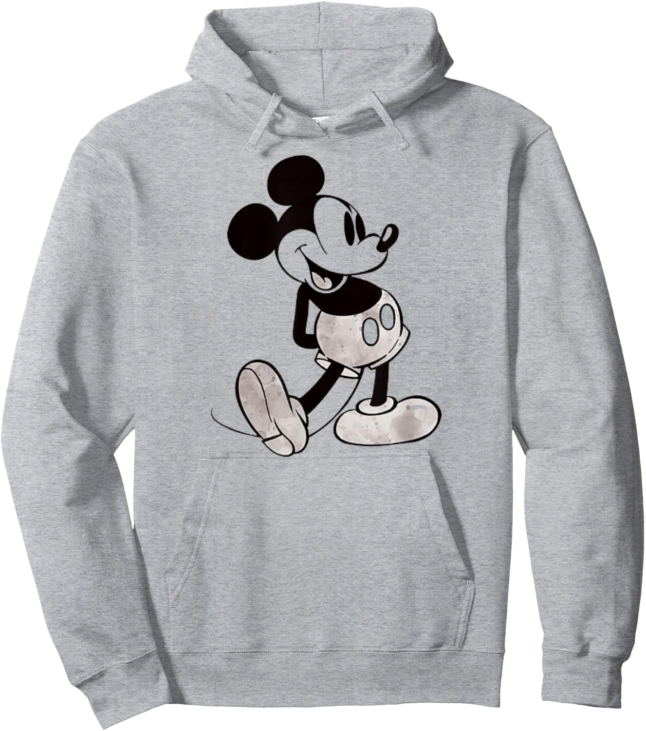Disney - Black and White Mickey Mouse Hoodie - Hoodie | Ash