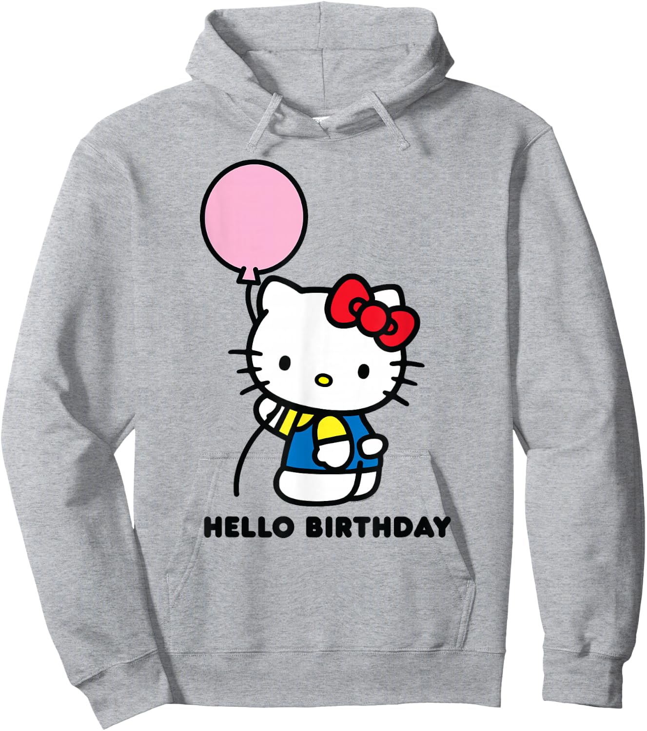 Hello Kitty Hello Birthday Hoodie - Hoodie | Ash