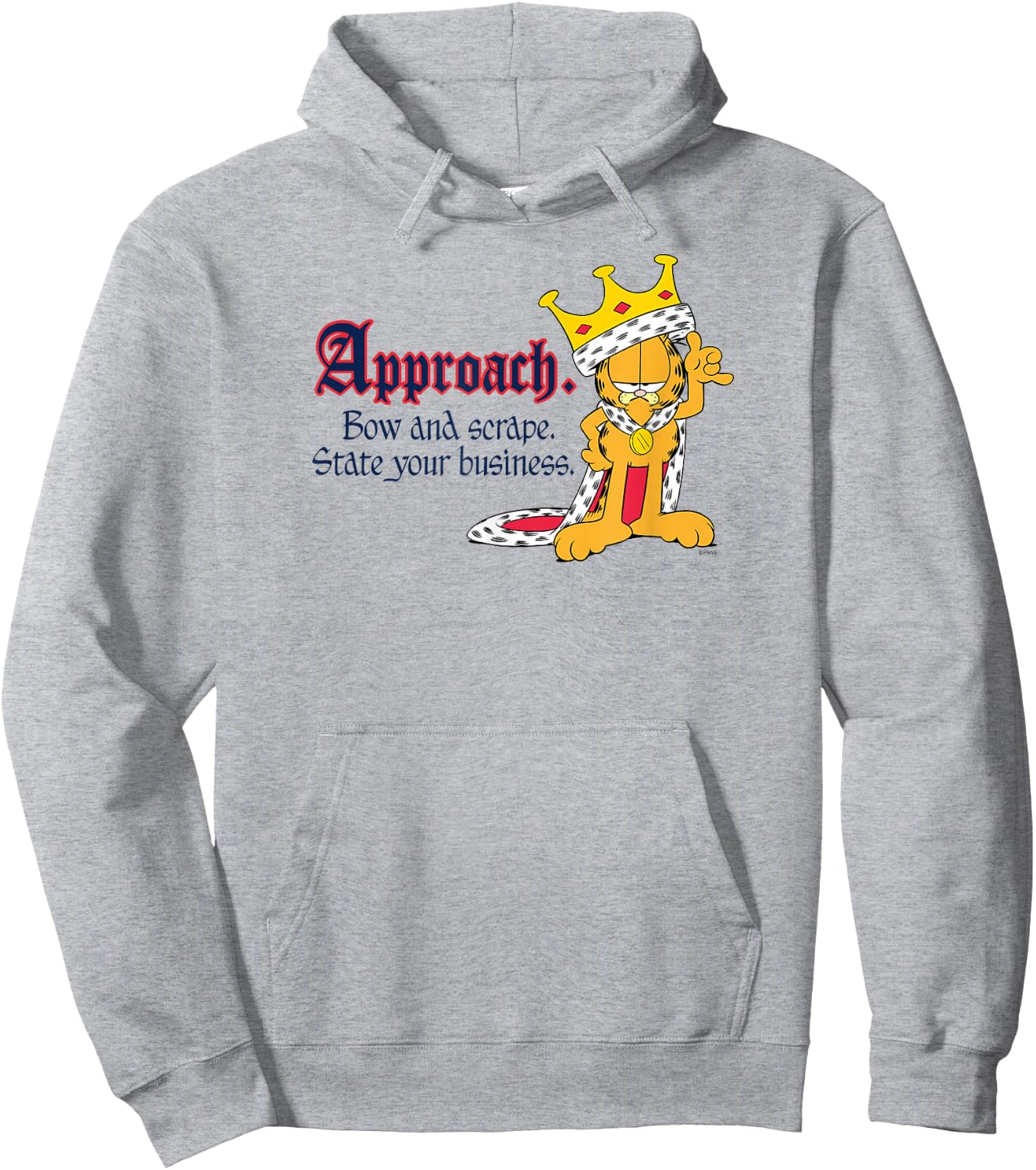 Garfield State Your Business Hoodie - Hoodie | Ash