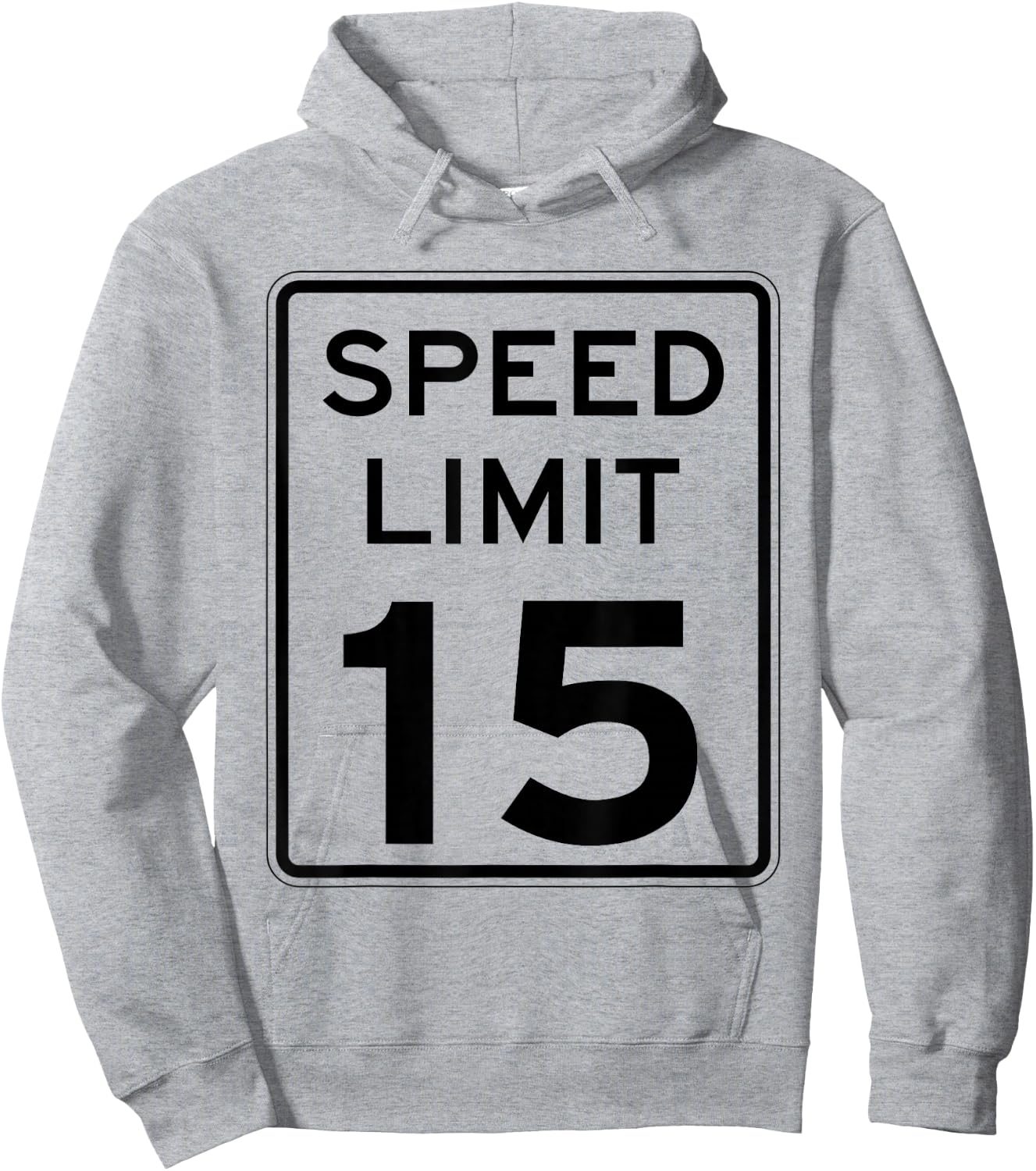 Right On Time: 15 mph sign - SLOW DOWN: Hoodie - Hoodie | Ash